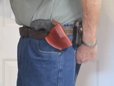 Right Hand Crossdraw Belt Holster for S&W J Frame Revolvers w/ 2 Inch Barrel