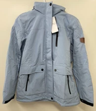 Moerdeng Womens S Waterproof Ski Snow Winter Hooded Jacket Denim Blue CIC8622B