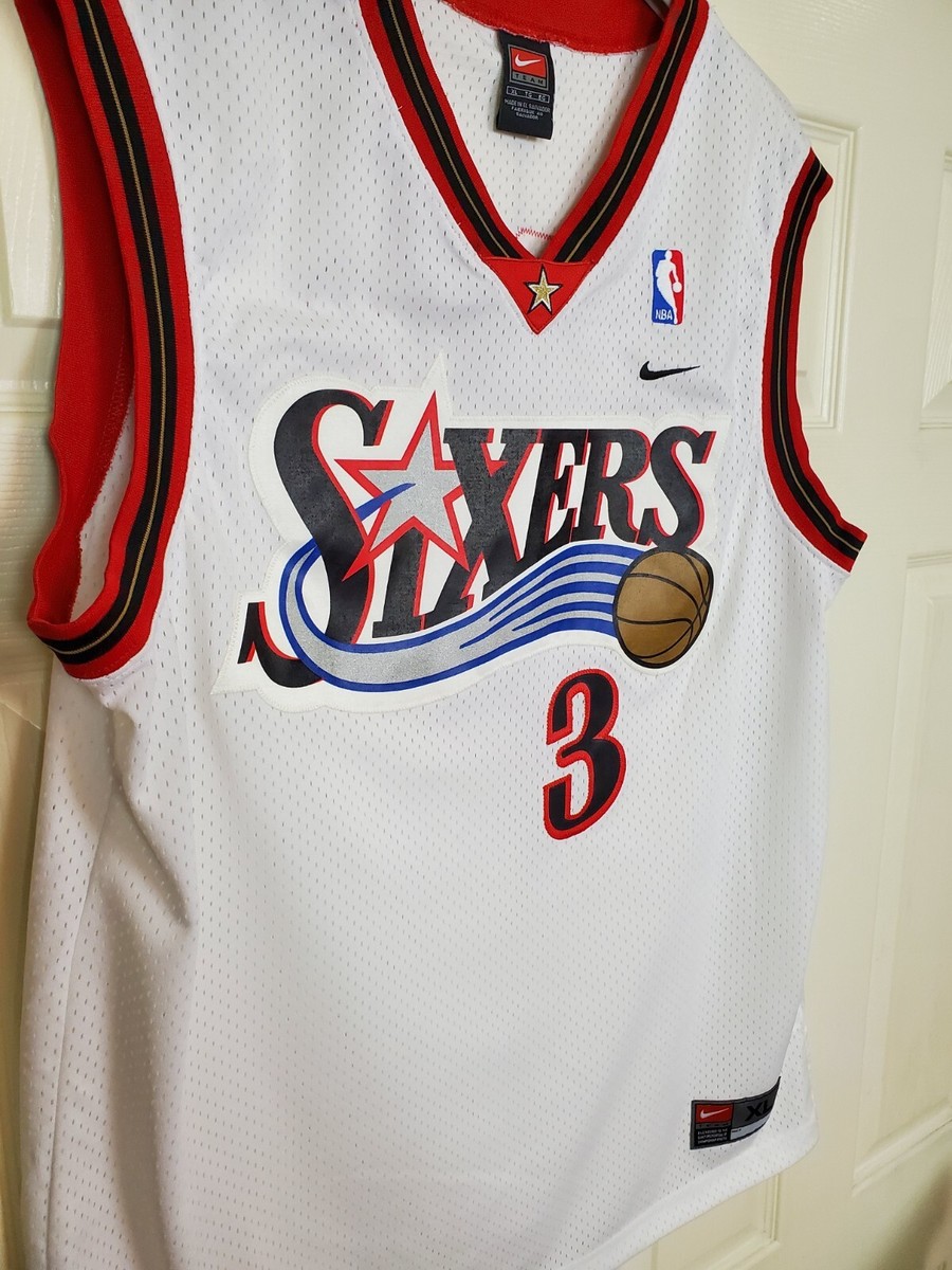 NIKE SIXERS IVERSON 3 NBA バスケ ユニフォーム Nike Licensed Philadelphia 76ers (Sixers) Allen Iverson #3 XL