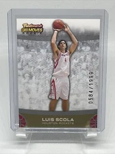 2007-08 Topps Trademark Moves Rookie #76 Luis Scola Rockets Spain 🇪🇸 /1999 NM+