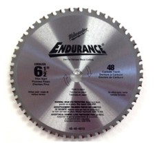 Milwaukee 48-40-4015 6-1/2-Inch 48 Tooth Metal Cutting Saw Blade 5/8-Inch Arbor
