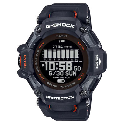 Casio G-SHOCK 52,6mm Gehäuse und Armband schwarz aus Resin Herren Armbanduhr