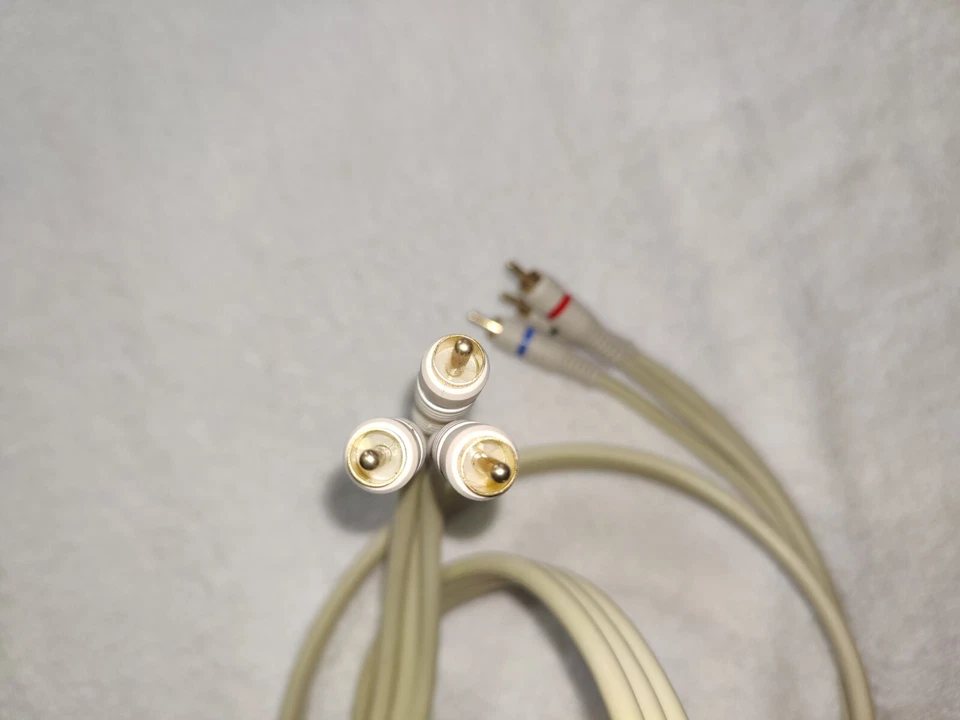 Juego de audio RCA, Pr/Pb/Y e izquierda + derecha. Cables de componentes/blanco/resistente/de 6 pies Foto 4 de 4