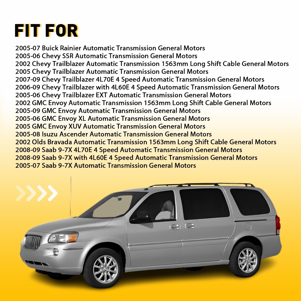 For 02-09 GM Envoy Trailblazer Auto Trans Shifter Shift Selector Cable 15785087