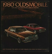 Oldsmobile 1980 Line Promotional Souvenir Incl Cutlass Omega Starfire 111921WEEM