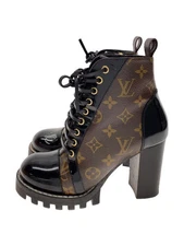 Louis Vuitton Boots 37 Brw Leather Monogram Inm54