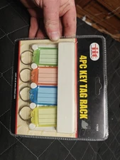 4pc Key Tag Rack, Lifetime Warranty; Illinois Industrial Tool
