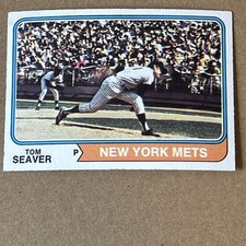1974 Topps - Tom Seaver, Pitcher, New York Mets, Baseball Card #80