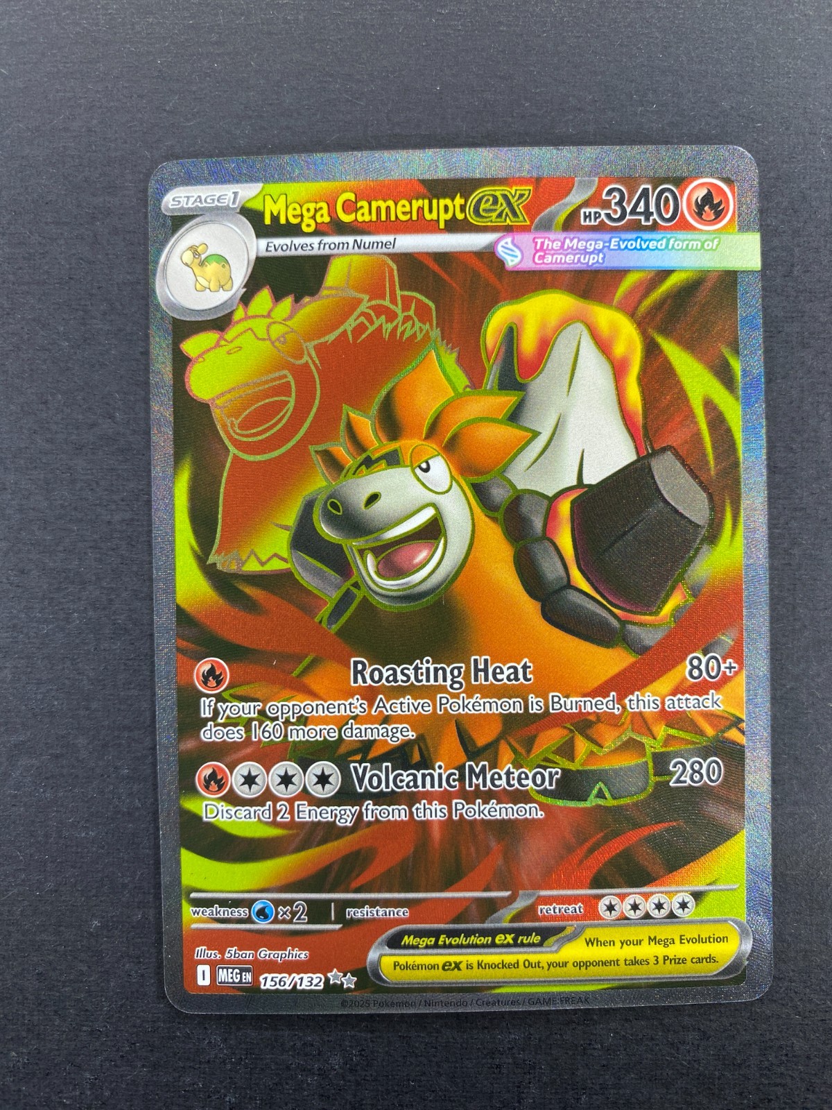 Mega Camerupt ex - 156/132 - Mega Evolution - LP