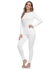 Thermal Underwear for Women Long Johns Fleece Lined Cold Weather Set