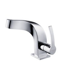 Kraus Typhon Chrome 1-handle Single Hole WaterSense Sink Faucet KEF-15101CH