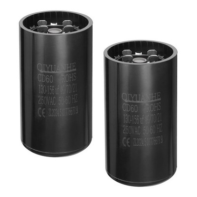 Für CD60 Motor Start Kondensator 130-156uF/MFD 250V 50-60Hz 46x86mm 2 Stück