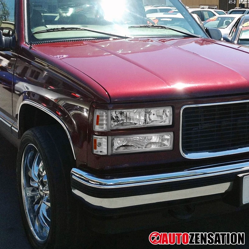 Fit 1994-1998 GMC C/K Sierra Yukon Corner Lights Signal Lamps Left+Right 94-98 Foto 2 de 4