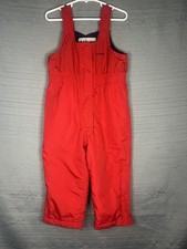 Kids L.L.Bean Red Ski Pants / Bibs Size 4T New Condition