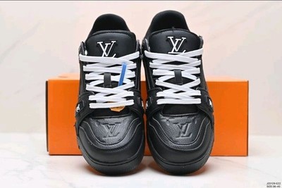 Unisex Sneaker Herren Damen   schwarze Freizeitschuhe   sportliche Low-Top Schuh