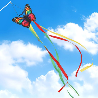 Butterfly Windsock for Outside, 40 Inch Spring Wind Sock Spring Summer Outdoor H