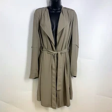 Aritzia Babaton Women's Flowy Mid Length Belted Trench Coat Size XXS