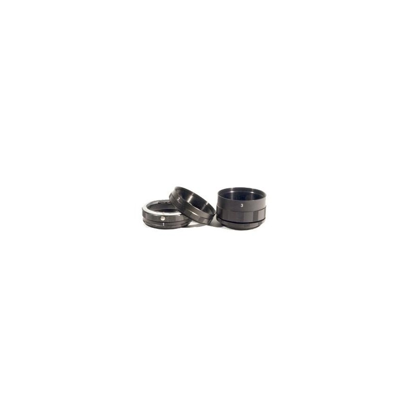 Tubes d'extension macro pour Olympus lot de 3 bagues d'allongement noires