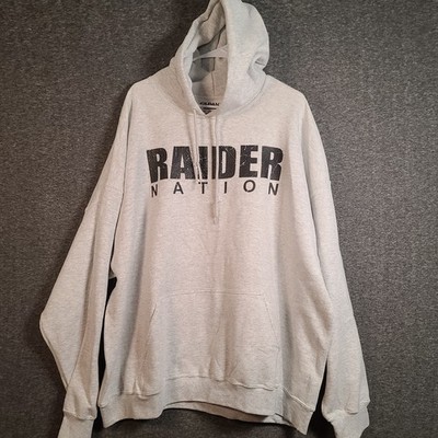 Vegas Raider Nation Hooded Pullover Gildan Sweatshirt 3XL Light Gray