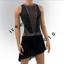 Ice Figure Skating Dress. Competition Gymnastics Ballet Custom Ice Dance Dress