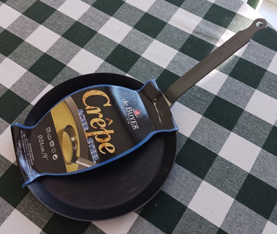 de Buyer  Made In France Crepe Acier Steel 9 1/2'' New with Tags