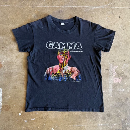 VINTAGE 70s GAMMA THE BAND W/ RONNIE MONTROSE CONCERT 1970s vintage concert t-shirt, vintage, single stitch, B+ condition