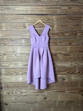 ASOS Mauva Scuba Dip Size Six High Low Neoprene Feel 