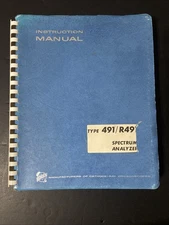 Tektronix 491 / R491 Spectrum Analyzer Instruction Manual Original