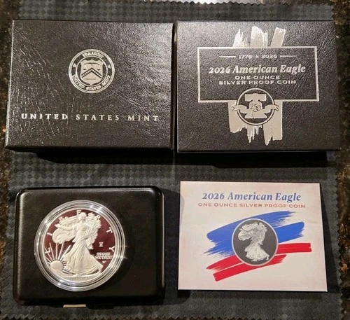 1776-2026 W American Silver Eagle 250th Privy - Proof 1oz w/OGP - Ships Today!