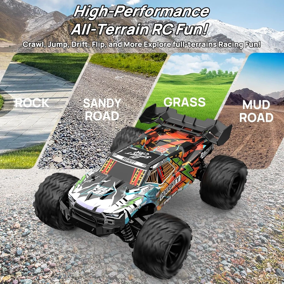 40KM/H Macchina Telecomandata, Auto RC 1:16 per Adulti, Monster Truck Telecomand - Immagine 2 di 4