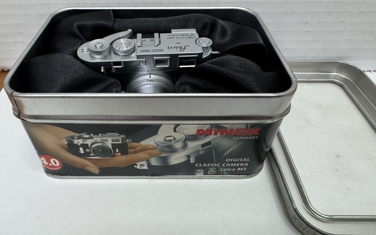 Kasse Minox camera Leica M3 2.1 Minox Leica Camera M3 2.1 New In Box - miniature digital camera