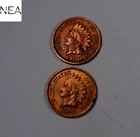 1900+1908 Indian Head Penny Cent Set/Lot ~ Almost Uncirculated AU ~ ZIL66
