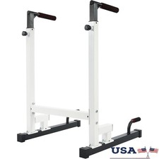 Adjustable Dip Stand Gym Equipment Dips Pull Ups Push Ups Strength Training New