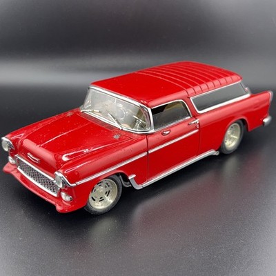 DANBURY MINT TORCH RED 1955 CHEVY NOMAD STREET MACHINE 1/24 See Pics No Box