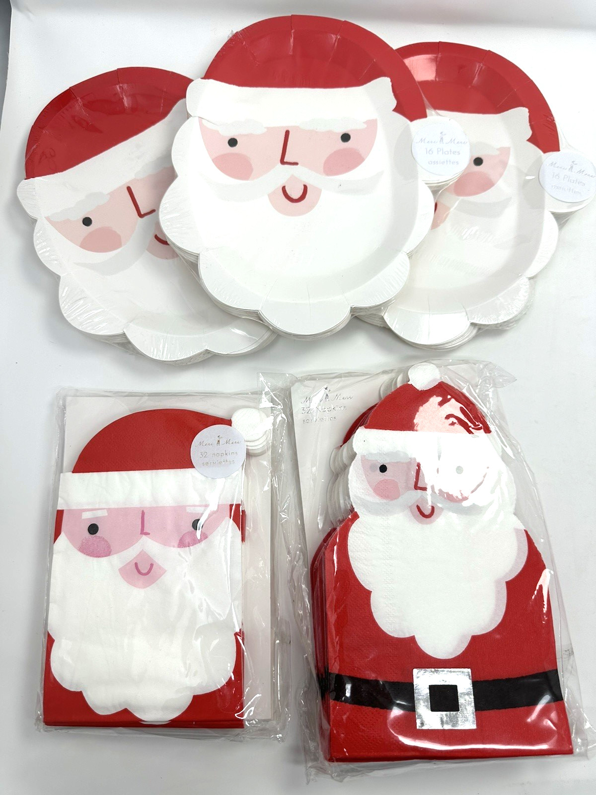 Meri Meri Christmas Santa Claus Reindeer Party Supplies Brand New LOT LONDON