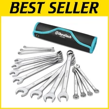 Handy 15-Piece Metric Wrench Set in Rolling Pouch