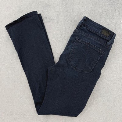 PAIGE Manhattan Womens Jeans Dark Wash Bootcut Denim Pants Size 27
