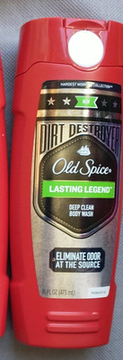 1 Bottle Old Spice LASTING LEGEND Deep Clean Body Wash 16oz DISCONTINUED