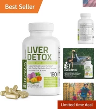 Supports Healthy Liver Function - Bronson Liver Detox with 180  Capsules