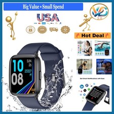 Fitness Tracker Watch with Heart Rate Sleep Monitor Waterproof Bluetooth