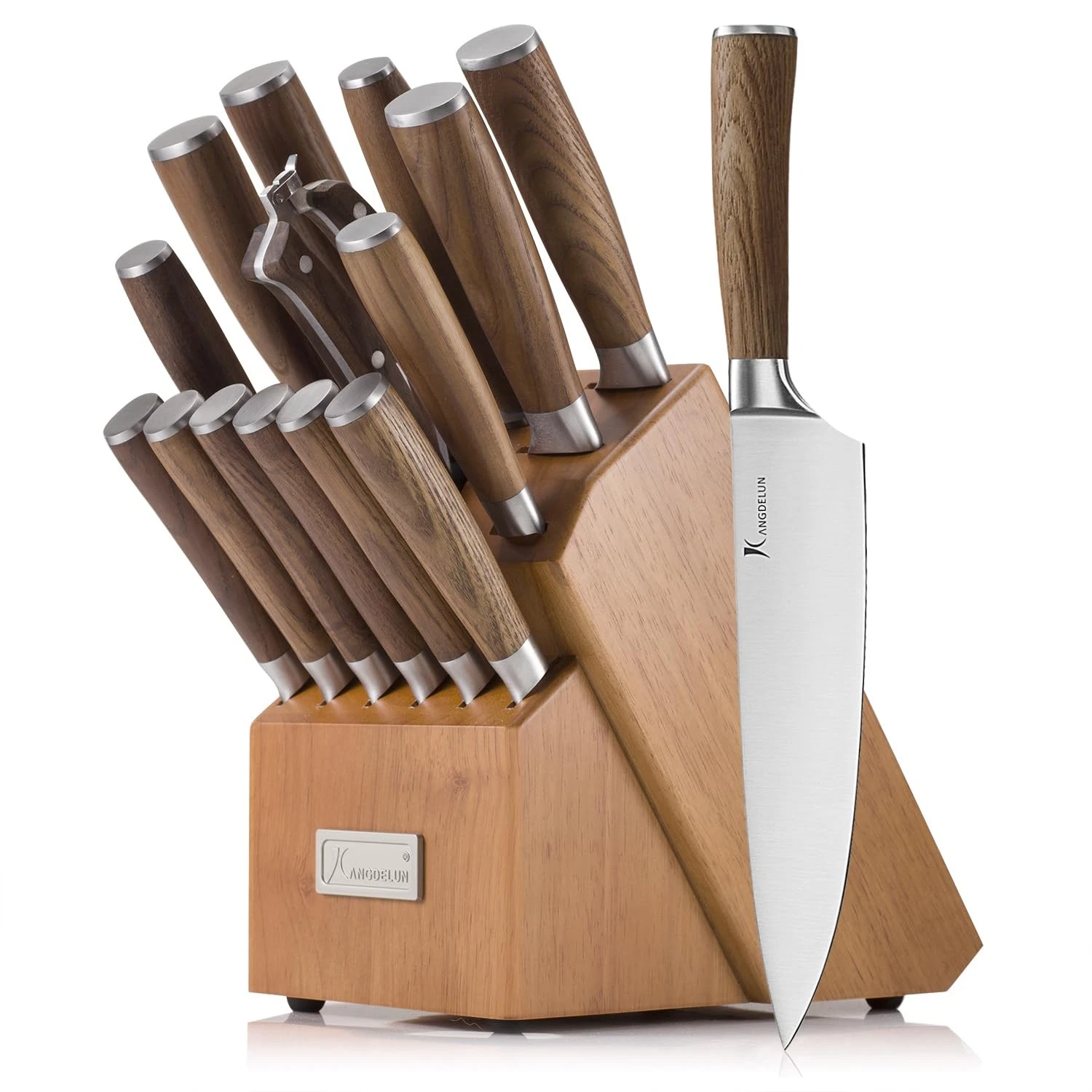 Ultra Sharp 15-Piece Set, 50Cr15MoV High-Carbon Stainless Steel, Torrefied Br...
Opens in a new wind