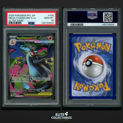Mega Charizard X EX 109/094  - PSA 10 (Phantasmal Flames)