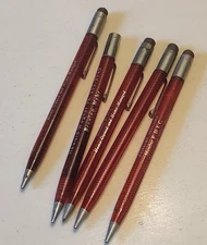 Vintage Scripto Mechanical Pencil Ruby Red Translucent 0.9 mm Lead Twist