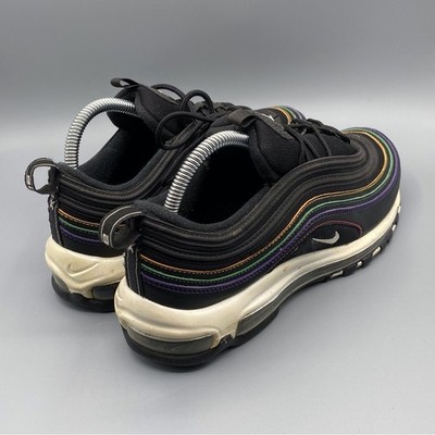 Nike Air Max 97 Black with Multicolor Stripes | eBay