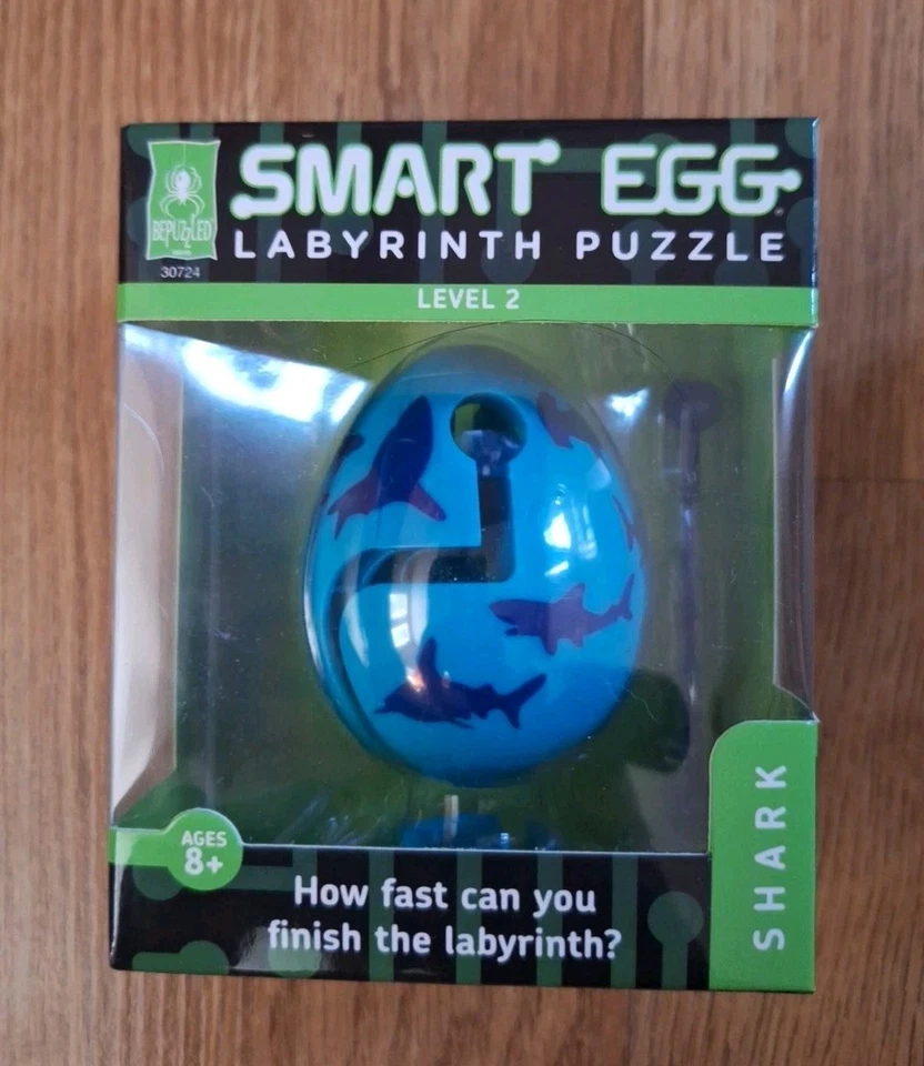 Lot of 2 Smart Egg Labyrinth Puzzle  Level 2 Lion Shark Hand Held New Open Box - Image 3 of 4