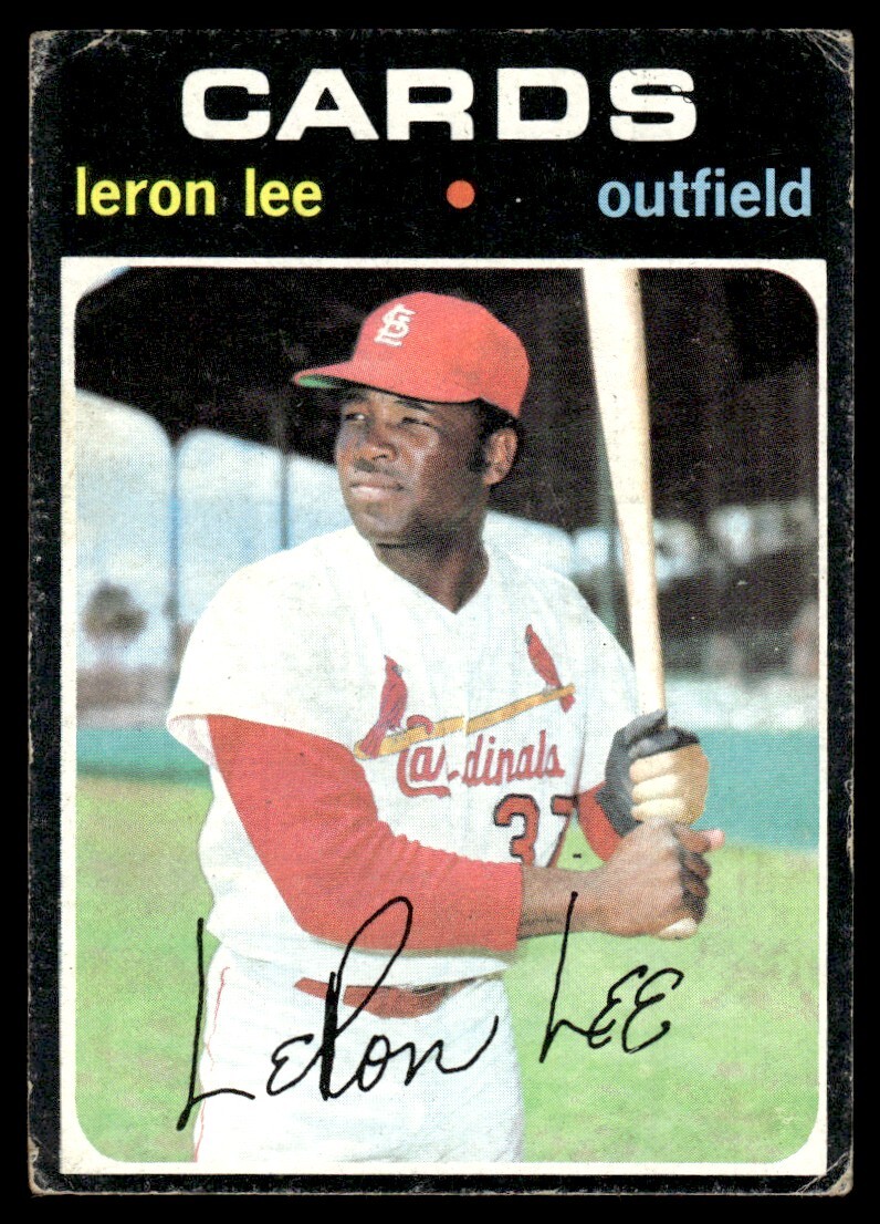 1971 Topps Baseball Leron Lee St. Louis Cardinals #521 VG-EX