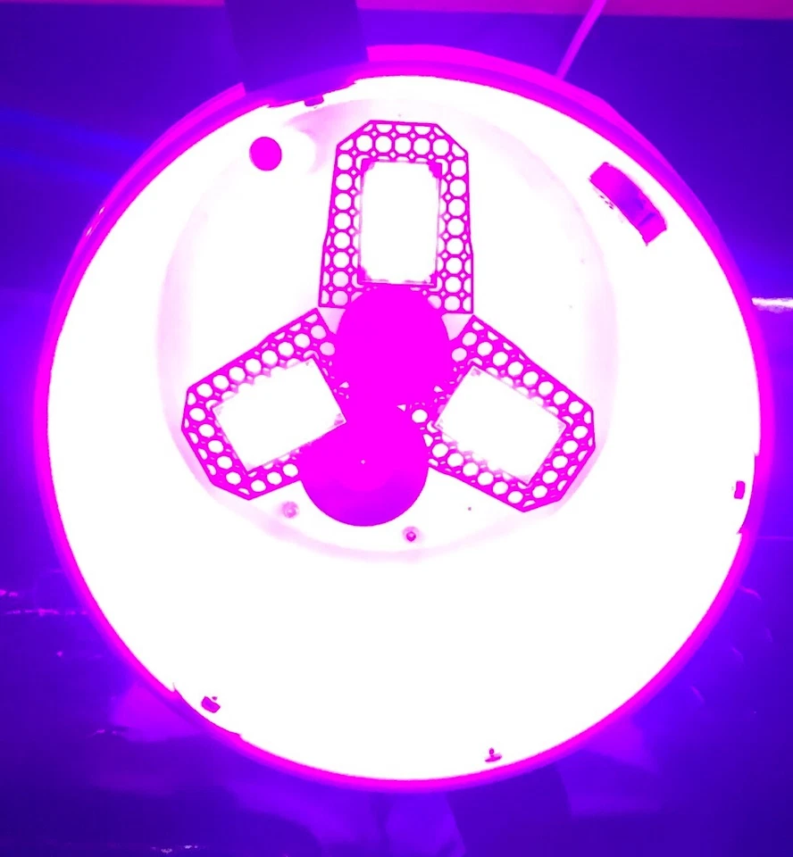 Cubo espacial sigiloso ECO blanco con luz de crecimiento LED e higrómetro ¡usa solo 10 vatios! Foto 2 de 4