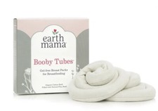 EARTH MAMA Booby Tubes Gel Free BREAST Packs Organic Cotton Flax Seed BREASTFEED