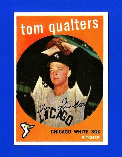 1959 Topps SET BREAK #341 TOM QUALTERS EX+/EXMINT CHICAGO WHITE SOX (SB1)