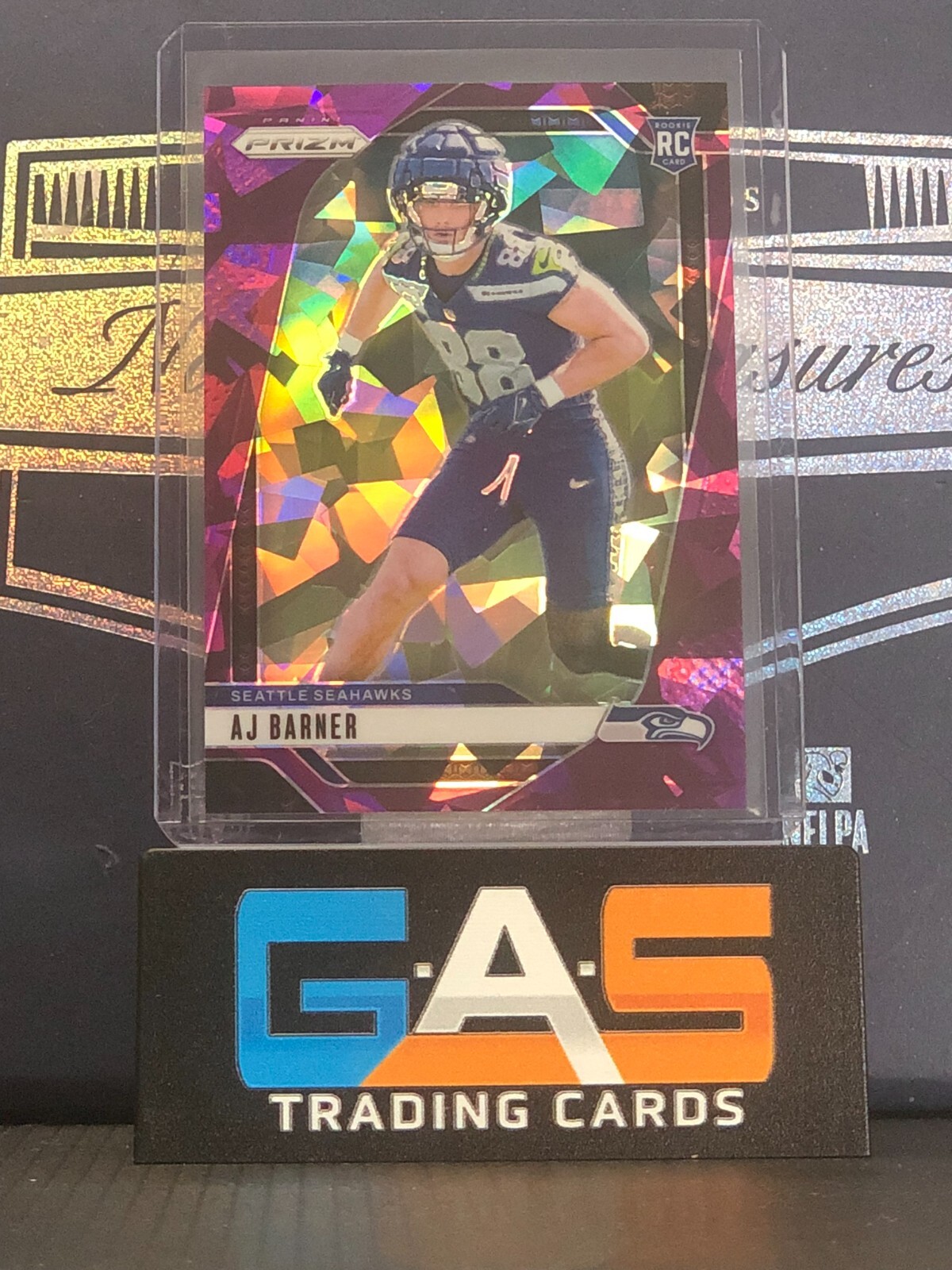 2024 Panini Prizm AJ Barner Purple Ice Rookie /225 #304 RC SP Seahawks
